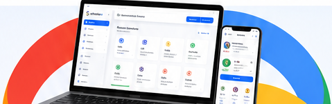 App preview on laptop and mobile