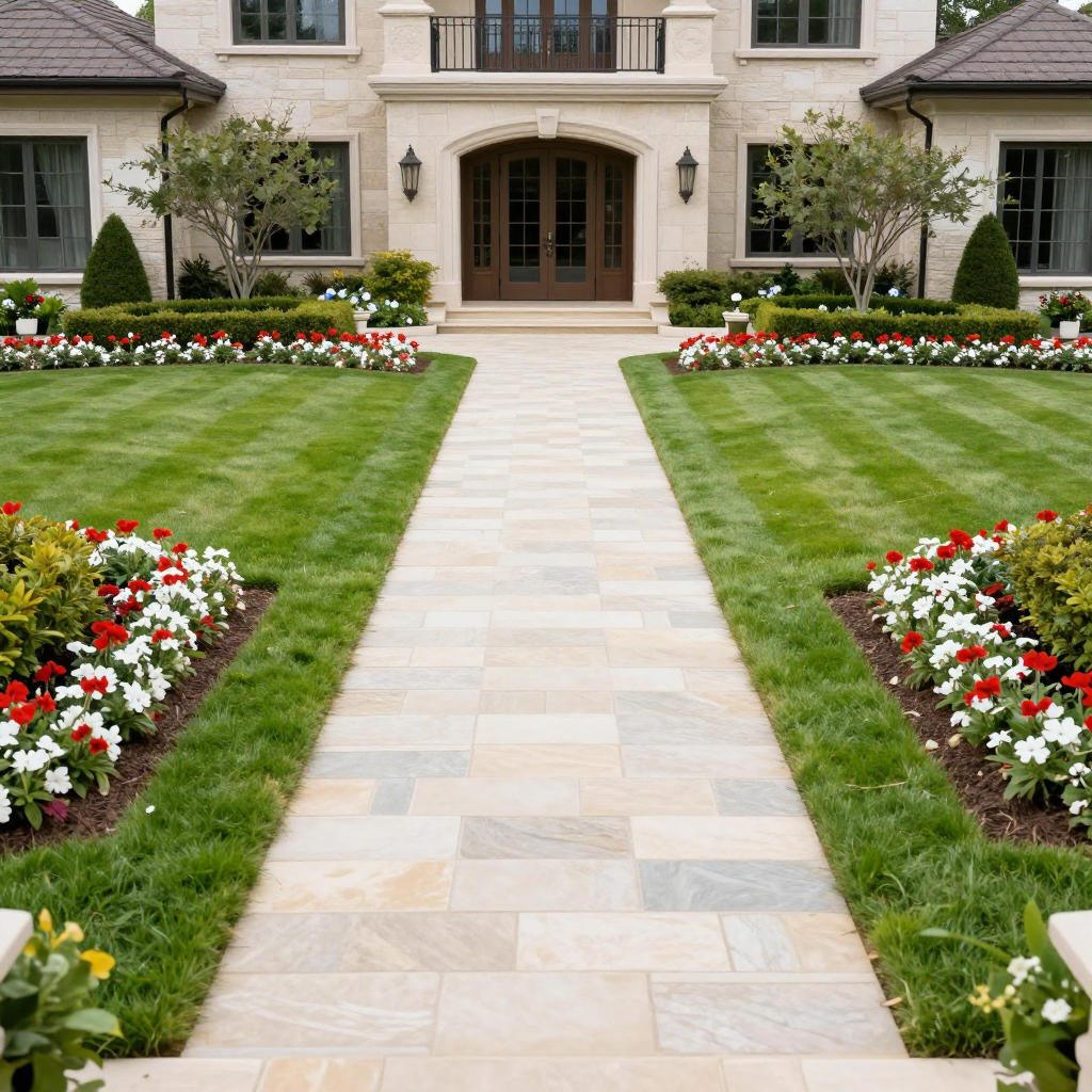 Estate Walkway & Garden