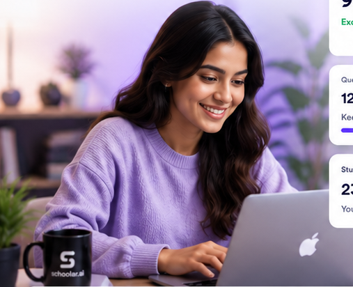 Student smiling with laptop